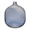 Hello Honey® 8" Blue Modern Round Tinted Glass Vase